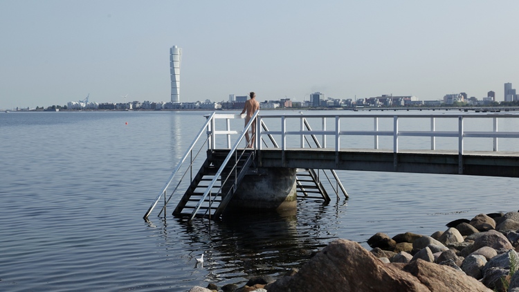 naaktstrand bij Pier 10, Malmö @Puur Naturisme